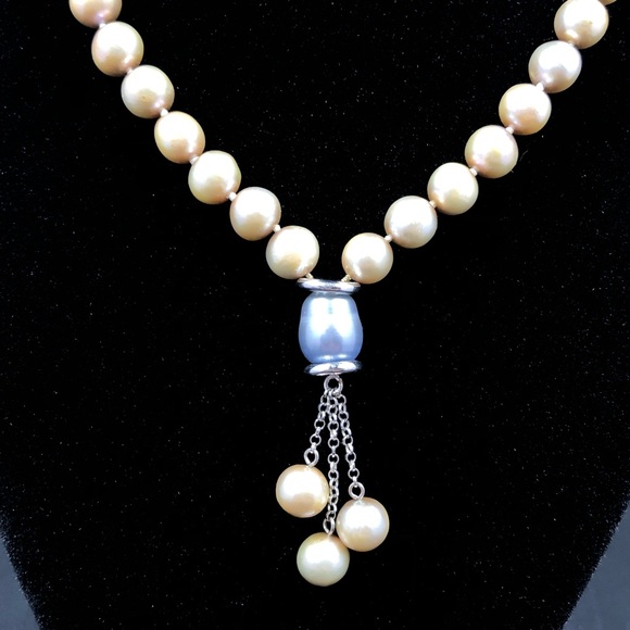 Freshwater Champagne Pearl Necklace - Picture 6 of 13
